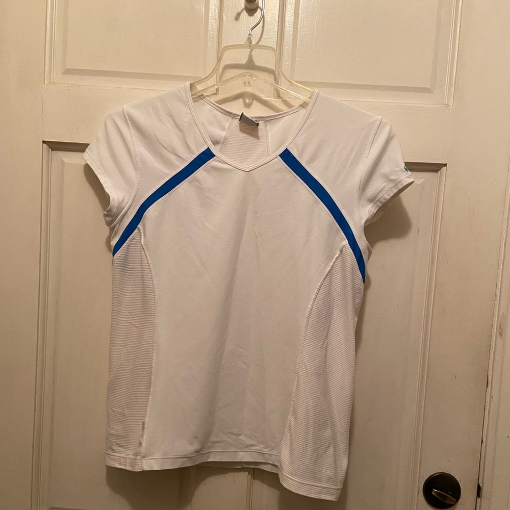White Nike FIT DRI active top